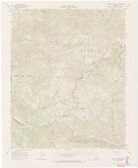 Chimney Canyon California Historical topographic map, 1:24000 scale, 7.5 X 7.5 Minute, Year 1967