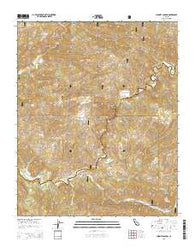 Chimney Canyon California Current topographic map, 1:24000 scale, 7.5 X 7.5 Minute, Year 2015