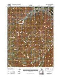 China Mountain California Historical topographic map, 1:24000 scale, 7.5 X 7.5 Minute, Year 2012