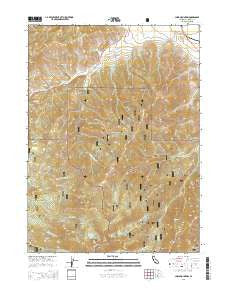 China Mountain California Current topographic map, 1:24000 scale, 7.5 X 7.5 Minute, Year 2015