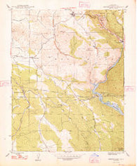 Chinese Camp California Historical topographic map, 1:24000 scale, 7.5 X 7.5 Minute, Year 1948
