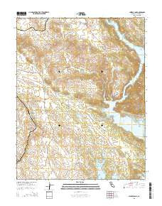 Chinese Camp California Current topographic map, 1:24000 scale, 7.5 X 7.5 Minute, Year 2015