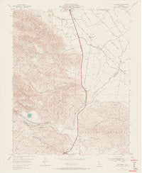Chittenden California Historical topographic map, 1:24000 scale, 7.5 X 7.5 Minute, Year 1955