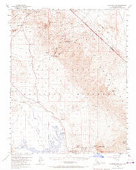 Chloride Cliff California Historical topographic map, 1:62500 scale, 15 X 15 Minute, Year 1952