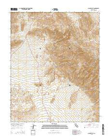 Chloride City California Current topographic map, 1:24000 scale, 7.5 X 7.5 Minute, Year 2015