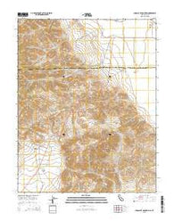 Chocolate Mountain California Current topographic map, 1:24000 scale, 7.5 X 7.5 Minute, Year 2015
