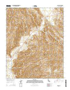 Cholame California Current topographic map, 1:24000 scale, 7.5 X 7.5 Minute, Year 2015