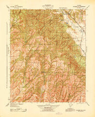 Cholame Hills California Historical topographic map, 1:31680 scale, 7.5 X 7.5 Minute, Year 1943