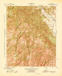 Cholame Hills California Historical topographic map, 1:31680 scale, 7.5 X 7.5 Minute, Year 1943