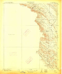 Cholame California Historical topographic map, 1:125000 scale, 30 X 30 Minute, Year 1914