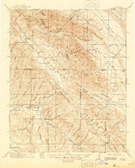 Cholame California Historical topographic map, 1:125000 scale, 30 X 30 Minute, Year 1917