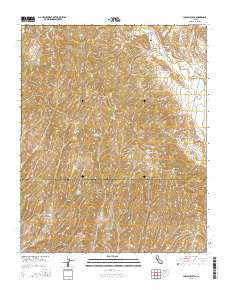 Cholame Hills California Current topographic map, 1:24000 scale, 7.5 X 7.5 Minute, Year 2015