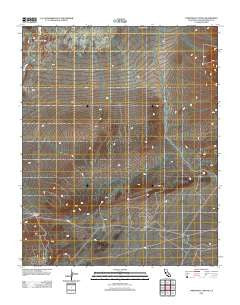 Christmas Canyon California Historical topographic map, 1:24000 scale, 7.5 X 7.5 Minute, Year 2012