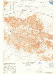 Chuckwalla Mountains California Historical topographic map, 1:62500 scale, 15 X 15 Minute, Year 1944