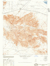 Chuckwalla Mountains California Historical topographic map, 1:62500 scale, 15 X 15 Minute, Year 1944