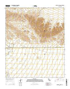 Chuckwalla Spring California Current topographic map, 1:24000 scale, 7.5 X 7.5 Minute, Year 2015