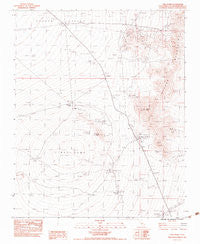 Cima Dome California Historical topographic map, 1:24000 scale, 7.5 X 7.5 Minute, Year 1983