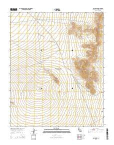 Cima Dome California Current topographic map, 1:24000 scale, 7.5 X 7.5 Minute, Year 2015