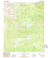 Cirque Peak California Historical topographic map, 1:24000 scale, 7.5 X 7.5 Minute, Year 1988