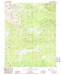 Cirque Peak California Historical topographic map, 1:24000 scale, 7.5 X 7.5 Minute, Year 1988