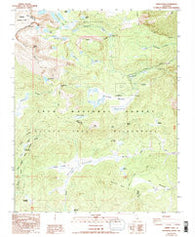 Cirque Peak California Historical topographic map, 1:24000 scale, 7.5 X 7.5 Minute, Year 1988