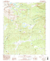 Cirque Peak California Historical topographic map, 1:24000 scale, 7.5 X 7.5 Minute, Year 1988