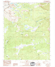 Cirque Peak California Historical topographic map, 1:24000 scale, 7.5 X 7.5 Minute, Year 1988