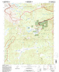 Cirque Peak California Historical topographic map, 1:24000 scale, 7.5 X 7.5 Minute, Year 1994