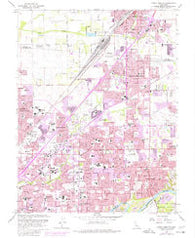 Citrus Heights California Historical topographic map, 1:24000 scale, 7.5 X 7.5 Minute, Year 1967