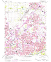 Citrus Heights California Historical topographic map, 1:24000 scale, 7.5 X 7.5 Minute, Year 1967