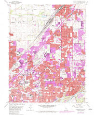 Citrus Heights California Historical topographic map, 1:24000 scale, 7.5 X 7.5 Minute, Year 1967