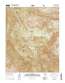 Claraville California Current topographic map, 1:24000 scale, 7.5 X 7.5 Minute, Year 2015