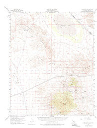 Clark Mountain California Historical topographic map, 1:62500 scale, 15 X 15 Minute, Year 1956