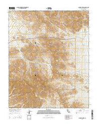 Clark Mountain California Current topographic map, 1:24000 scale, 7.5 X 7.5 Minute, Year 2015