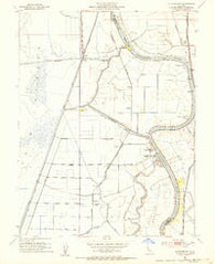 Clarksburg California Historical topographic map, 1:24000 scale, 7.5 X 7.5 Minute, Year 1952