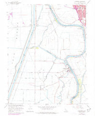 Clarksburg California Historical topographic map, 1:24000 scale, 7.5 X 7.5 Minute, Year 1967