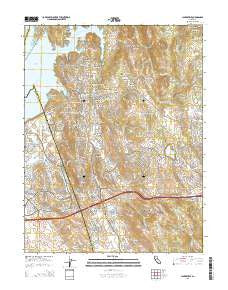 Clarksville California Current topographic map, 1:24000 scale, 7.5 X 7.5 Minute, Year 2015
