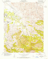 Clayton California Historical topographic map, 1:24000 scale, 7.5 X 7.5 Minute, Year 1953