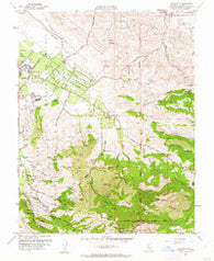 Clayton California Historical topographic map, 1:24000 scale, 7.5 X 7.5 Minute, Year 1953
