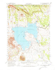 Clear Lake Reservoir California Historical topographic map, 1:62500 scale, 15 X 15 Minute, Year 1951