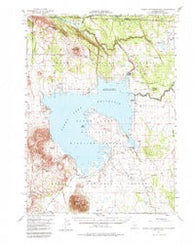 Clear Lake Reservoir California Historical topographic map, 1:62500 scale, 15 X 15 Minute, Year 1951