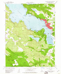 Clearlake Highlands California Historical topographic map, 1:24000 scale, 7.5 X 7.5 Minute, Year 1958