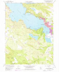 Clearlake Highlands California Historical topographic map, 1:24000 scale, 7.5 X 7.5 Minute, Year 1958