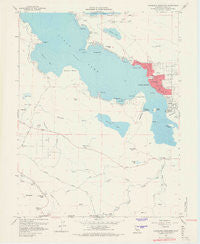 Clearlake Highlands California Historical topographic map, 1:24000 scale, 7.5 X 7.5 Minute, Year 1958