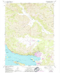 Clearlake Oaks California Historical topographic map, 1:24000 scale, 7.5 X 7.5 Minute, Year 1958