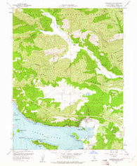 Clearlake Oaks California Historical topographic map, 1:24000 scale, 7.5 X 7.5 Minute, Year 1958
