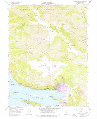 Clearlake Oaks California Historical topographic map, 1:24000 scale, 7.5 X 7.5 Minute, Year 1958