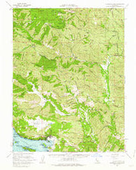 Clearlake Oaks California Historical topographic map, 1:62500 scale, 15 X 15 Minute, Year 1960