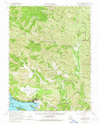 Clearlake Oaks California Historical topographic map, 1:62500 scale, 15 X 15 Minute, Year 1960