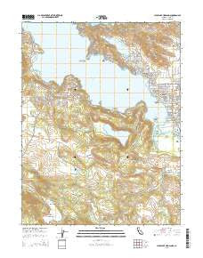 Clearlake Highlands California Current topographic map, 1:24000 scale, 7.5 X 7.5 Minute, Year 2015